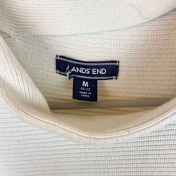 Lands’ End Ribbed Knit Mock-Neck Sweater - Picture 14 of 16